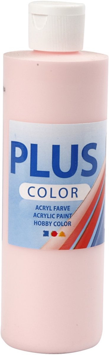 Plus Color acrylverf, soft pink, 250ml [HOB-39466]